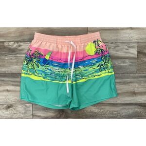 Chubbies Swim Trunks Men XL 5.5” The Coastals Mesh Liner Palm Color Surf